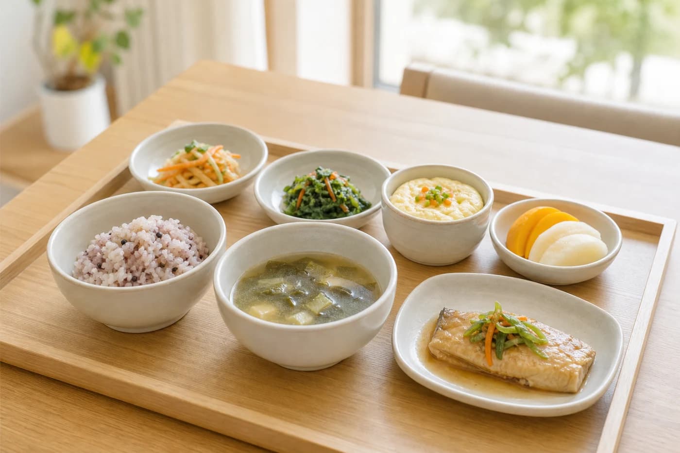 식사 샘플 이미지 (실제 시설 아님)